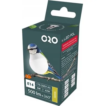 Žárovka LED žárovka E14 5W kulatá BC TOTO G45