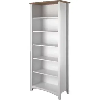 Knihovna Interier-Stejskal | Knihovna Castello Soft masiv borovice S10C - Castello dekory Bílá lak