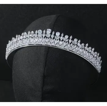 Čelenka B-TOP Luxusní květinová korunka se zirkony