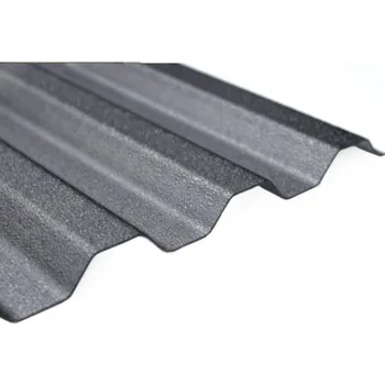 Průsvitná krytina Trapézový polykarbonát antracit, Rozměr 1,045 x 3 7606