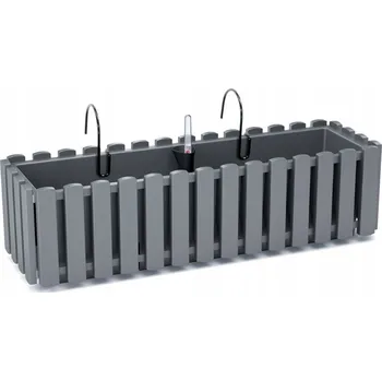 Květináč Prosperplast květináč, balkonový truhlík DDEF600W držák zavlažování šedá