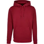 BUILD YOUR BRAND BB 001 / Pánská mikina s kapucí - burgundy M