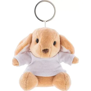 plyšák BunnyFob plyšový přívěsek na klíče s králíčkem - hnědá - AP800061