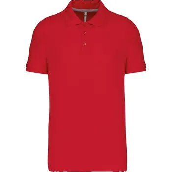 Pánská košile KARIBAN VINTAGE PIQUÉ K241 / Pánská polokošile s krátkým rukávem - red XXXL