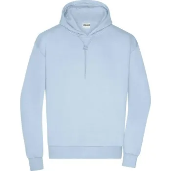 Pánská mikina DAIBER JN 8034 / Pánská lounge mikina s kapucí - light blue XXL