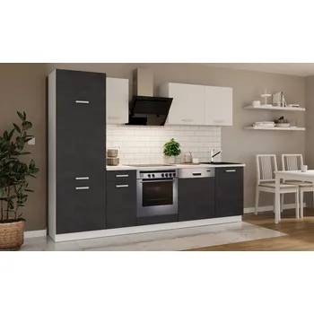 Kuchyňská linka Stolarz-Lempert Kuchyňská linka Toni 270 cm - Matera + bílý mat