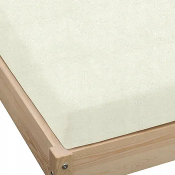 Prostěradlo Froté prostěradlo s gumou 140x200 cm ekri, SILNÉ / HRUBÉ