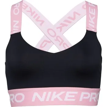 Podprsenka Dámská sportovní podprsenka Nike PRO M Černá, Růžová, Bílá