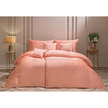 Bytový textil povlečení Luna Korálová Bambusový satén 2x140x200,2x70x90 Matějovský