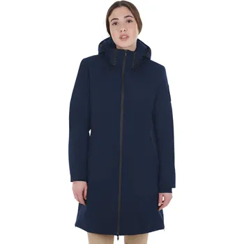 Equestro Dámská dlouhá péřová bunda Barva: Tmavě modrá, Velikost: M