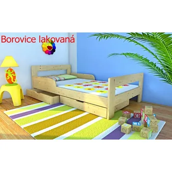 Postel Interier-Stejskal | Dětská postel z masivu Kinder Verona s roštem - Barva Dub, Rozměr dětská postel 90x180