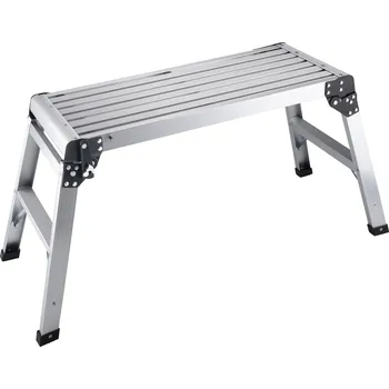 Žebřík POŠK. OBAL pracovní plošina skládací, rozměry: d.103 x š.41 x v.51cm, nosnost 150kg