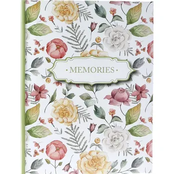 Fotoalbum ALBUM NA FOTKY 10x15 PRO 200 FOTEK, ŠITÝ, S MÍSTEM PRO POPISKY, KVĚTINY