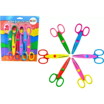 Výtvárné potřeby Kreativní ozdobné nůžky na scrapbook – sada 6 vzorů