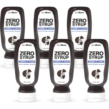 Sladidlo ZERO SIRUP Cookies & Cream - GymBeam Balení (ml): 6 x 320 ml