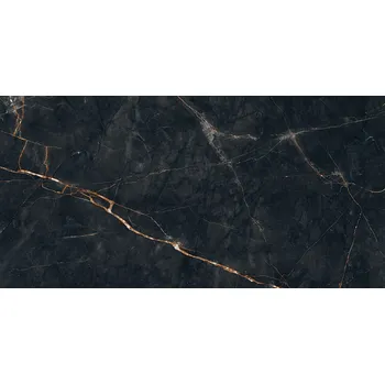 Dlažba Shinestone black mat - dlaždice rektifikovaná 59,8x119,8 černá matná 6005919