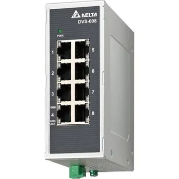 Switch Průmyslový ethernetový přepínač 8 RJ45 portů 2.4Mbit/s Delta Electronics