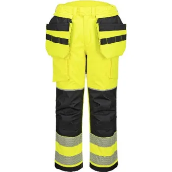 PortWest | PW3 FR Modaflame Rain+ zimní kahoty s kapsami s vysokou viditelností - Yellow/Black / S / S / žlutá