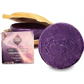 Mýdlo Mýdlo Třetí Oko 6. čakra v palmovém listu 100g Holy Lama Naturals