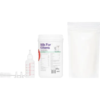 Krmivo pro kočku LAB-V Mléko pro koťata – mléčná náhražka pro koťata 200 g + lahvička