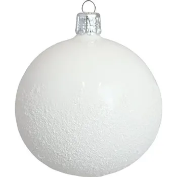 Baňka v bílém porcelánu se spodním posypem