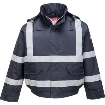 Pánská bunda PortWest | Bomber Bizflame Rain FR Multi Protection - Navy / 6XL / 6XL / modrá