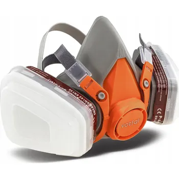 Plynová maska LAKÝRNICKÁ MASKA POLOMASKA OCHRANNÁ PROTIPRACHOVÁ SADA FILTRY VLOŽKY