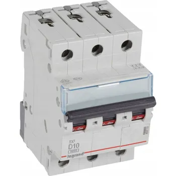 vypínač LEGRAND Jistič S 303 3P D 10A 6000A TX3 605748