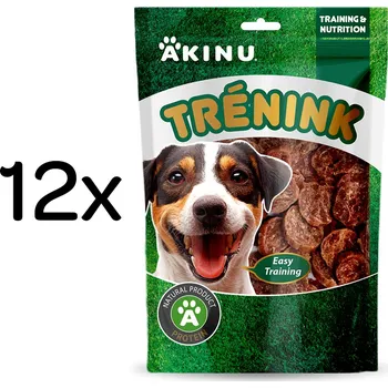 Pamlsek pro psa Akinu Trénink Jehněčí & treska lupínky pamlsek pro psy 12 x 120 g