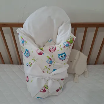 Zavinovačka Pro útulný domov Povlak na péřovou zavinovačku Sovičky růžové TYP zavinovačky: KLASIK, ROZMĚR povlaku: 80 x 80 cm