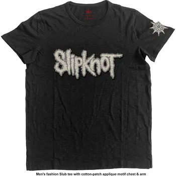 Pánské tričko Slipknot tričko, Logo &amp; Star with Applique, pánské XXL