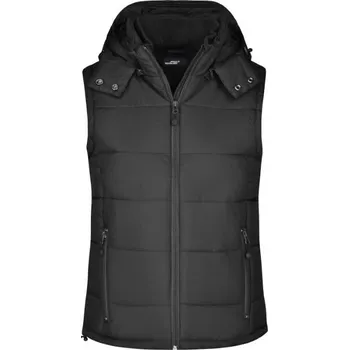 Dámská vesta DAIBER JN 1005 / Dámská prošívaná vesta s kapucí - black XXL