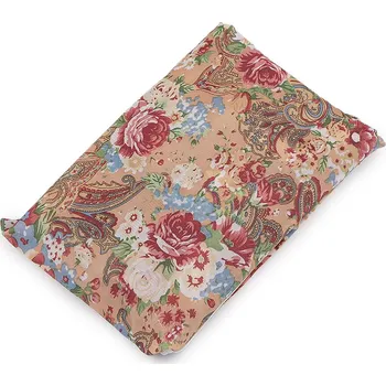 Skládací nákupní taška 49x40 cm pevná Varianta: 23 béžová květy, Balení: 1 ks