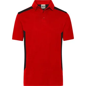 Pánské tričko DAIBER JN 1826 / Pánská pracovní polokošile - red/black XL