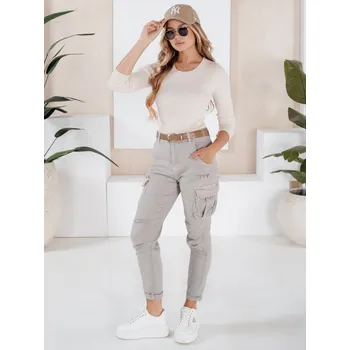 Dámské kalhoty Dámské kalhoty Dstreet UY0000 Barva: Šedá - tmavě, Velikost: XS