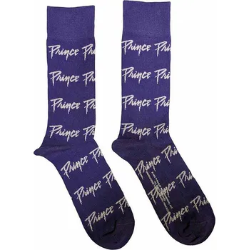 Pánská móda Prince ponožky, Logo Repeat Purple, unisex - velikost 7 až 11