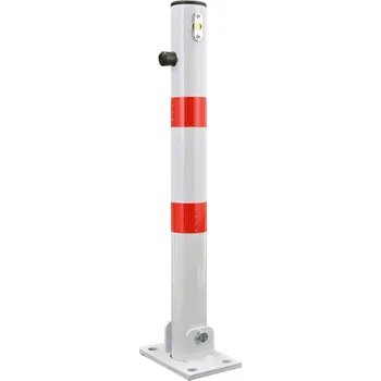 Parkovací asistent US21 kulatý parkovací sloupek s uzamykáním Bílá