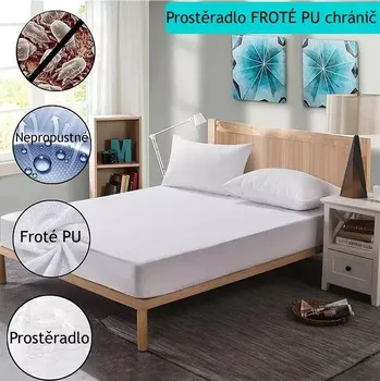 Chránič matrace Chránič matrace celkové prostěradlo PU Froté bílá - Rozměr matrace 90x200