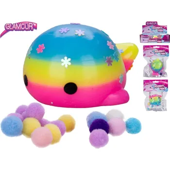 Hračka pro nejmenší Majjam Glamour ryba strečová 4cm s flitry