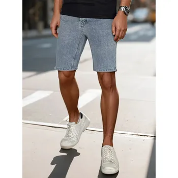 Pánské kraťasy Pánské džínové kraťasy Dstreet SX2490 Barva: Modrá - světle, Velikost: 32