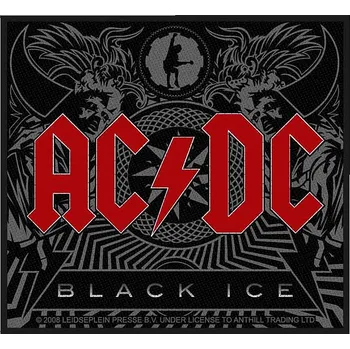Nášivka AC/DC tkaná nášivka PES 100 x 100 mm, Black Ice