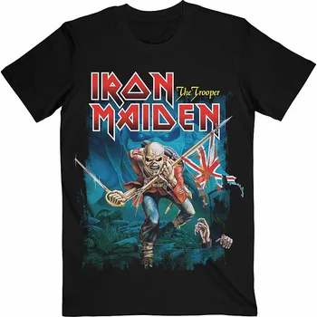 Pánské tričko Iron Maiden tričko, Trooper Eddie Large Eyes Black, pánské L