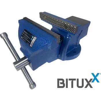 Svěrák Zámečnický svěrák stolní litinový čelisti BITUXX 125mm MS19688
