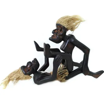 Etno soška Kamasutra primitiv 6 Dřevo 22cm