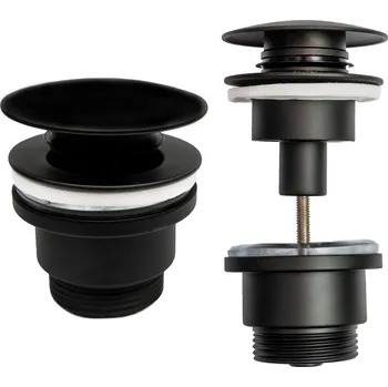 Sifon Zátka umyvadlová výpust Click-Clack kulatý Aquaparts černá