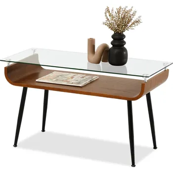 Křeslo Mebel Partner Largus (ořech + černá)