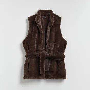 Dámské kalhoty Reserved - LADIES` PONCHO - hnědá - 711FD-88X - 711FD-88X-X_S