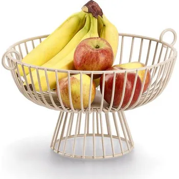 Dóza na potraviny Zeller Present Stojan na ovoce, dekorativní mísa, béžová FONTANA 35 x 30 x 20 cm