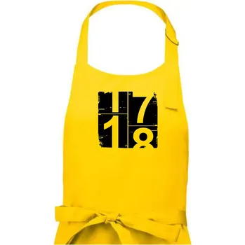 Kuchyňská zástěra Tachometr 18 - Dámská zástěra na vaření - Univerzální velikost ( Žlutá )