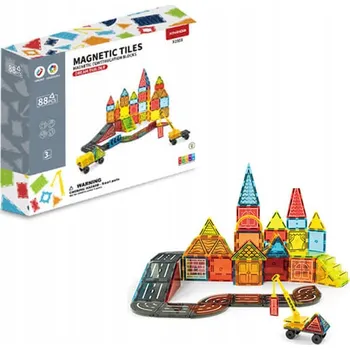 ostatní stavebnice Magnetická stavebnice Dream Builder 88ks sada - Magnetic Tiles